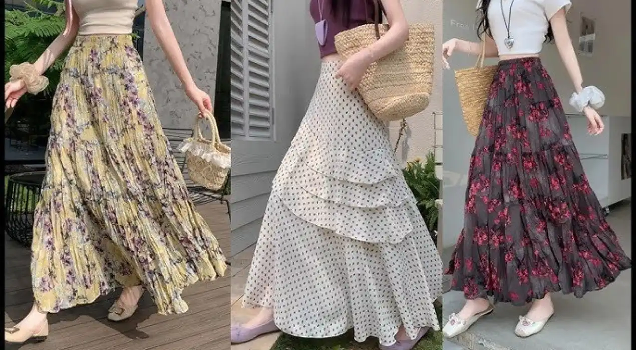 Printed Floral Maxi Skirt Trend